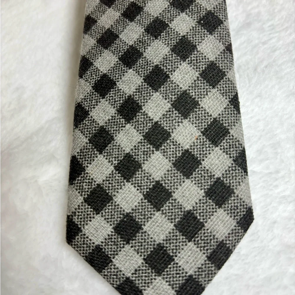 Lord of Ties Classic Black and Gray Checkered‎ cottonTie